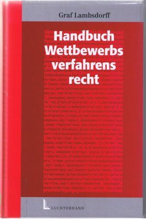 Handbuch des Wettbewerbsverfahrensrechts