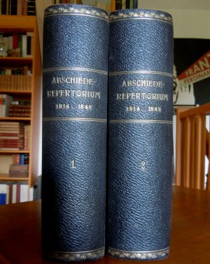 Repertorium der Abschiede der eidgenössischen Tagsazungen [Tagsatzungen] aus den Jahren 1814 bis 1848. Bearb. von Wilhelm Fetscherin. (Amtliche Sammlung […]