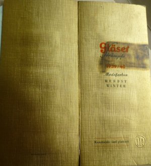 GLÄSER STRÜMPFE Musterkatalog Herbst /Winter 1939/40