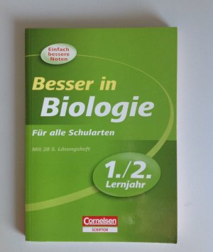 Besser in Biologie Besser in der Sekundarstufe I - Biologie / 1./2. Lernjahr - Übungsbuch mit separatem Lösungsheft (28 S.)