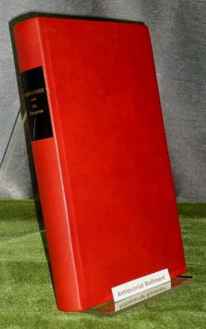 Montaigne, ein Panorama., Die Andere Bibliothek, Band 85. Nummer 80 von 999 Exemplaren. Leder-Ausgabe. - Greffrath, Mathias