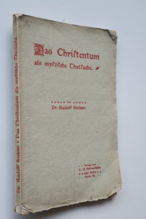 Das Christentum als mystische Thatsache. Erste Ausgabe. Berlin, Schwetschke, 1902. 23 x 15,5 x 0,7 cm. IV S., 1 Bl., 141 S., 1 Bl. Original Broschur ( […]