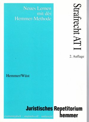 Strafrecht AT 1 - Hemmer / Wüst / Winkler / Hahn
