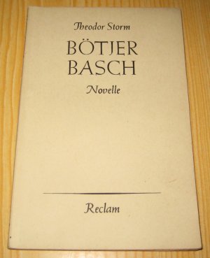 antiquarisches Buch – Theodor Storm – Bötjer Basch - Novelle