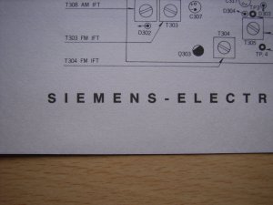 Schaltplan/Stromlauf/Abgleich/Bedruckte Platten für Alpha RG222 Klappzahlenwecker 1976 - 78 Fa. SIEMENS