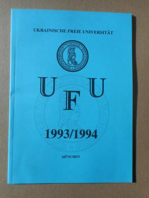 gebrauchtes Buch – UFU - Ukrainische Freie Universität 1993/1994 (= Reihe: Varia Nr. 40)