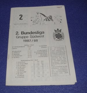 gebrauchtes Buch – 2. Bundesliga Gruppe Südwest 1987-88 2. Bulletin