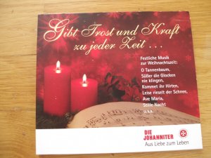 Weihnachtslieder: Gibt Trost und Kraft zu jeder Zeit ...