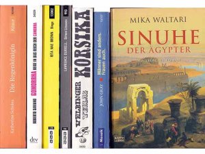 Taschenbuchsammlung „Romane, Erzählungen/Reisen“. 7 Titel. 1.) Mika Waltari: Sinuhe, der Ägypter, historischer Roman, Bastei Lübbe 2.) John Gray: Männer […]