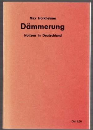 Dämmerung. Notizen in Deutschland.