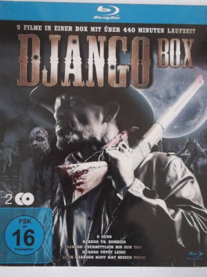 Django Box - Sammlung 5x Western - Django Zombies + Django tötet leise + Unerbittlich bis zum Tod + Auch Djangos Kopf hat seinen Preis + 6 Guns