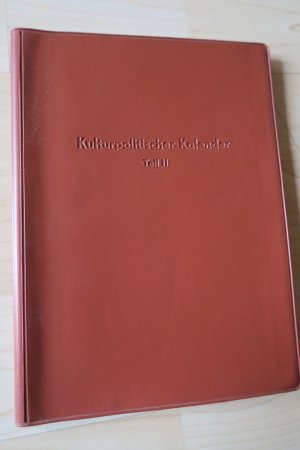 antiquarisches Buch – Möller, Karl Heinz  – Kulturpolitischer Kalender - Teil 2.