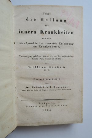 Ueber die Heilung der innern Krankheiten von dem Standpunkte der neuesten Erfahrung am Krankenbette.