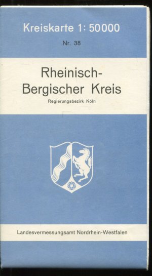 gebrauchtes Buch – Landesvermessungsamt Nordrhein-Westfalen – Rheinisch Bergischer Kreis. Kreiskarte 1:50000 Nr. 38 (Karte 49)