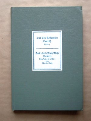 Das Vierte Buch Mose Noth Martin Ubersetzung U Buch Antiquarisch Kaufen A02gezck01zz8
