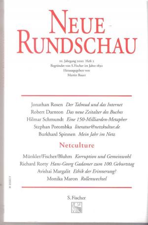 Neue Rundschau, 111. Jahrgang 2000, Heft 2