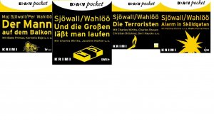 gebrauchtes Hörbuch – Sjöwall, Maj; Wahlöö, Per – Die Terroristen -  Und die Großen läßt man laufen - Der Mann auf dem Balkon - Alarm in Sköldgatan --- (4 Kriminalhörspiele auf insgesamt 6 CDs)