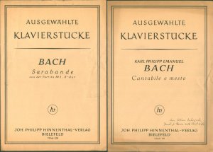 5 Ausgewählte Klavierstücke: Cantabile e mesto; Sarabande; Larghetto; Andantino