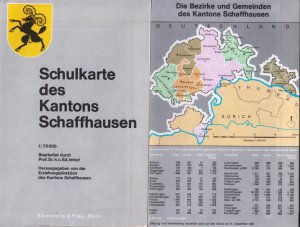 Schulkarte des Kantons Schaffhausen. Massstab 1: 75000.