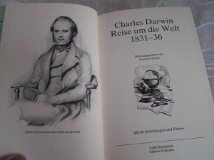 gebrauchtes Buch – Charles Darwin – Reise um die Welt 1831-36. Herausgegeben von Gernot Giertz. Mit 89 Abbildungen und Karten - geb. Originalausgabe mit OSU