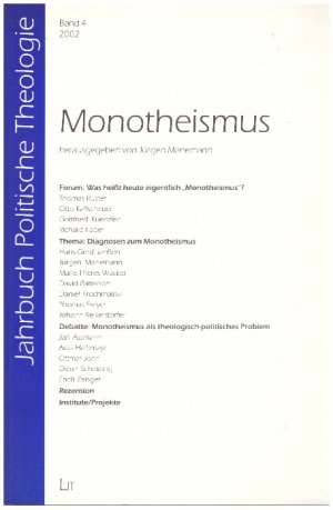 Monotheismus Jahrbuch Politische Theologie Band 4 2002