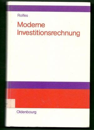 Moderne Investitionsrechnung Einführung In Die Klassische