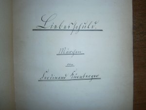 Manuskript "Die Liebesschuld" 1878