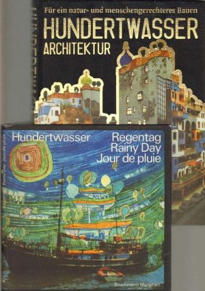 Hundertwasser Architektur. Für ein natur- und menschengerechteres Bauen. Mit sehr vielen, meist farbigen Abbildungen. Mit einem Vorwort von Wieland Schmied […]