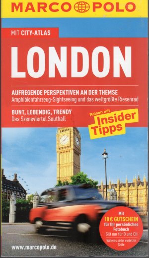 gebrauchtes Buch – Kathleen Becker – London - Reisen mit Insider Tipps - mit Cita-Atlas - MARCO POLO Reiseführer