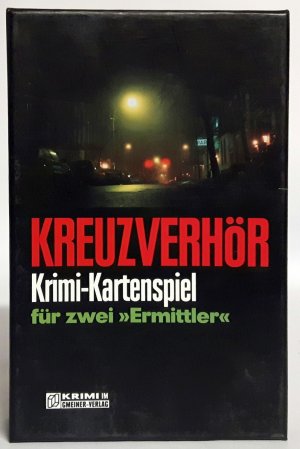 gebrauchtes Spiel – Sonja Klein – Kreuzverhör - Krimi-Kartenspiel für zwei Ermittler - 2006 Gmeiner Verlag - für 2 Spieler - ab 12 Jahren - Spieldauer ca 40 Minuten