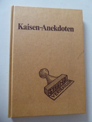 Kaisen-Anekdoten. Hardcover