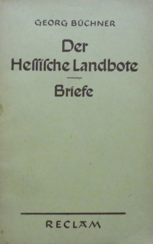 antiquarisches Buch – Georg Büchner – Der hessische Landbote/ Briefe . Mit einem Nachwort von Hans Marquardt