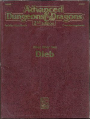 Advanced Dungeon & Dragons 2nd Edition. Alles über den Dieb. Spieler Handbuch. Erweiterungsband