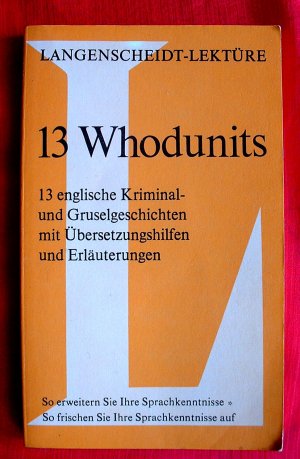 gebrauchtes Buch – A. Christie / O – 13 WHODUNITS, Langenscheidt-Lektüre in ENGLISCHER Sprache, mit Übersetzungshilfen