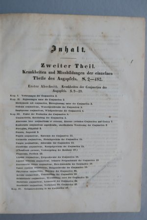 Himly, K. Die Krankheiten und Missbildungen des menschlichen Auges und deren Heilung). 2. Teil (von 2): Krankheiten und Missbildungen der einzelnen Theile […]