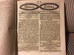 Blumen-Zeitung 1840-182 (3 vollständige Jahrgänge, 13-15. Jahrgang)