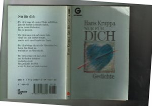 gebrauchtes Buch – Hans Kruppa – NUR FÜR DICH. Gedichte