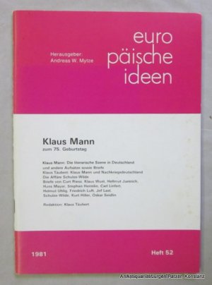 gebrauchtes Buch – Klaus Mann zum 75 – Themenheft von Europäische Ideen