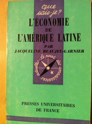 antiquarisches Buch – Jacqueline Beaujeu-Garnier – L'Économie De l'Amérique Latine