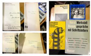 4 signierte Bücher vom Autor. 1. Werkstattgespräche mit Schriftstellern, 1962. 2. Bakunin, eine Invention, 1970. 3. Die Zelle, 1971. 4. Bienek lesen: […]