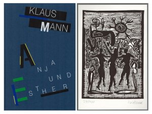 Anja und Esther., Ein romantisches Stück in sieben Bildern. Mit acht Originallinolschnitten und 13 Reproduktionen nach Originallinolschnitten von Wolfgang […]