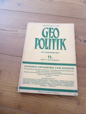 antiquarisches Buch – Geopolitik XIV. Jahrgang 11. Heft/ November 1937