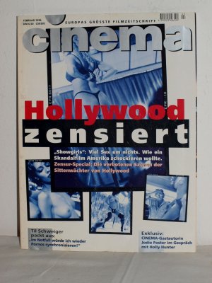 Cinema 1996 Nr. 2 Artikel über Zensur in Hollywood,  25.1. 1996, Filmzeitschrift