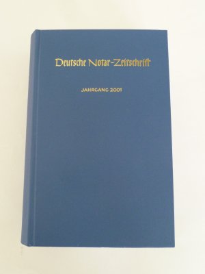 Deutsche Notar-Zeitschrift  - DNotZ - Jahrgang 2001