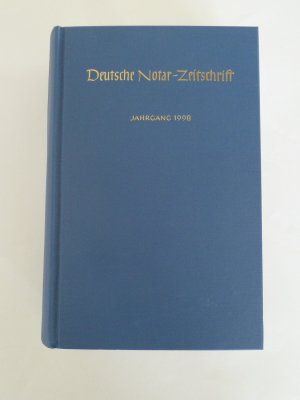 gebrauchtes Buch – Deutsche Notar-Zeitschrift  - DNotZ - Jahrgang 1998