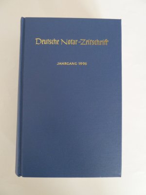 gebrauchtes Buch – Deutsche Notar-Zeitschrift  - DNotZ - Jahrgang 1996