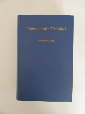 gebrauchtes Buch – Deutsche Notar-Zeitschrift  - DNotZ - Jahrgang 1995