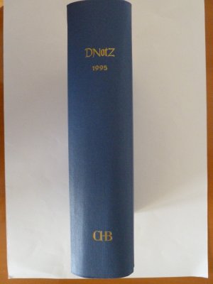 gebrauchtes Buch – Deutsche Notar-Zeitschrift  - DNotZ - Jahrgang 1995