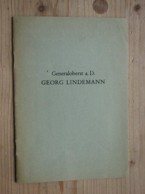 Georg Lindemann - selbstverfasster Lebenslauf geb. 8.3.1884 - gest. 25.9.1963