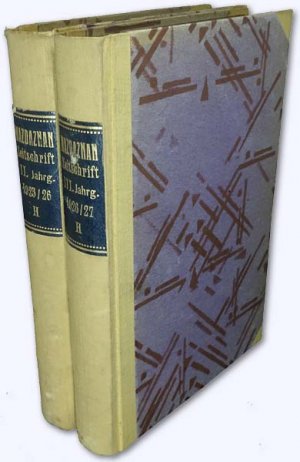 Mazdaznan Zeitschrift. II. Jhg. 1925-26 und III. Jhg. 1926-27 [jew. kmpl.]. Zeitschrift der Internationalen Mazdaznan-Tempel-Gemeinschaft, Zentrale Herrliberg […]